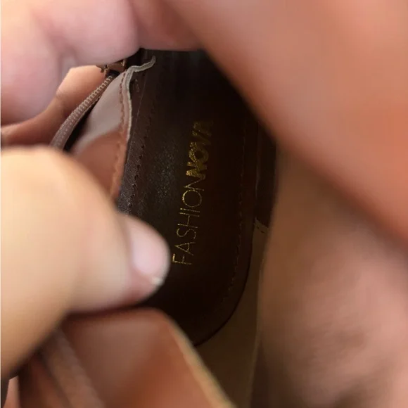 Fashion nova brown 8.5 Brown Over-the-Knee Lace-Up Boots. - Picture 9 of 9